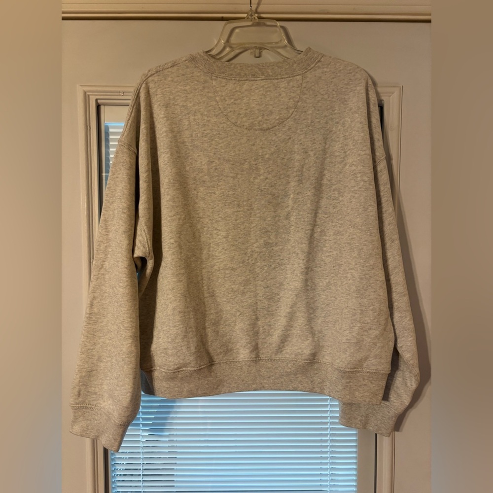 American Eagle Light Gray Hoodie - Picture 8 of 9